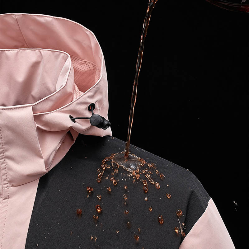 Giacca a vento con cappuccio, unisex, alla moda, con cerniera e tasche, impermeabile, per abbigliamento da donna e uomo