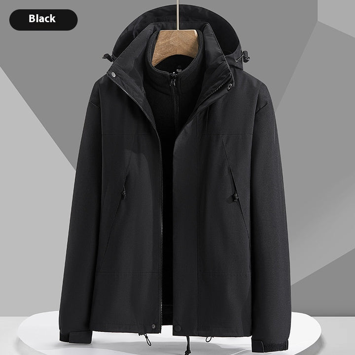 Giacca a vento con cappuccio, unisex, alla moda, con cerniera e tasche, impermeabile, per abbigliamento da donna e uomo