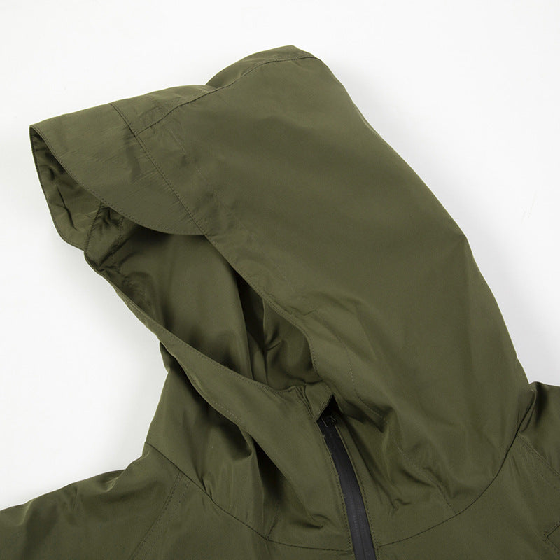 Giacca impermeabile funzionale in cotone intercambiabile per uomo