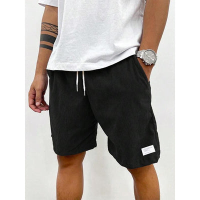 Fashion Personality Solid Color Flip Men's Shorts