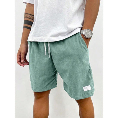 Fashion Personality Solid Color Flip Men's Shorts